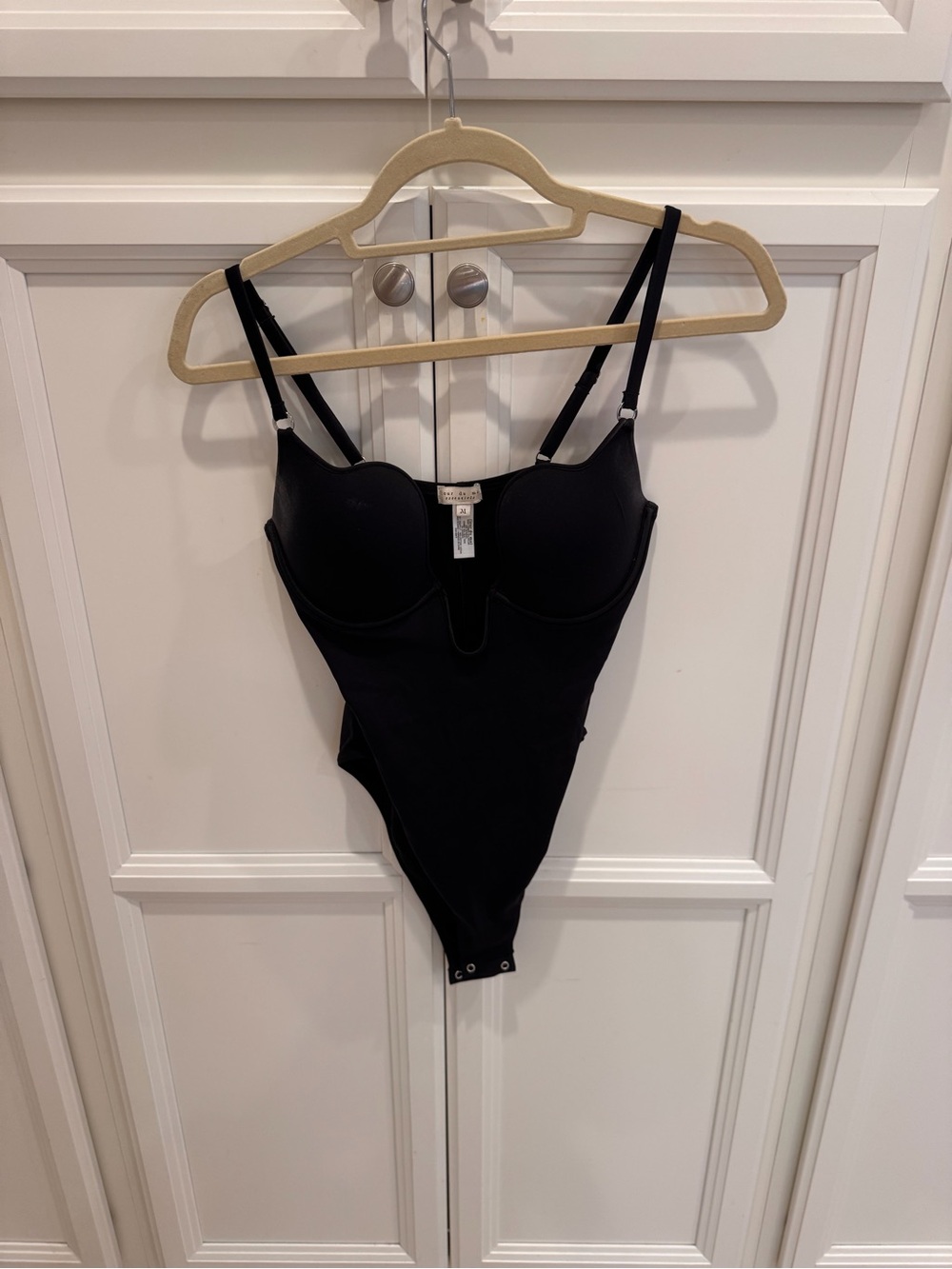 Fleur du Mal Black Underwire Bodysuit
